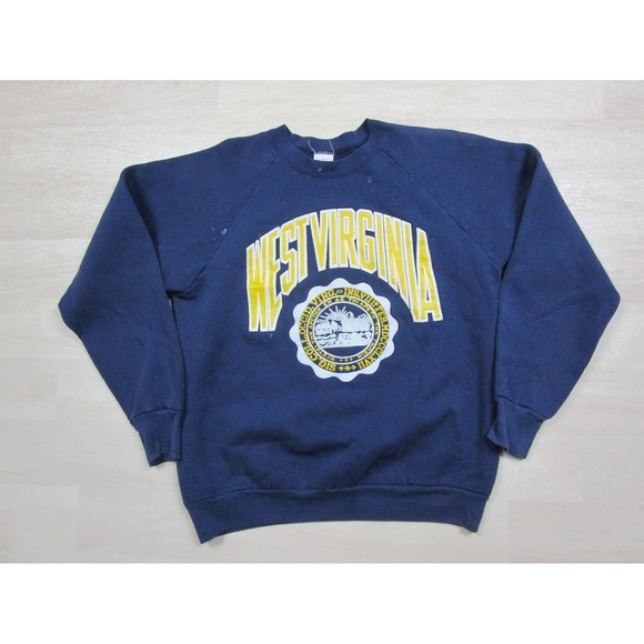 Fruit of the Loom Other - Vintage West Virginia University Sweatshirt (L) WVU College Seal 1980's USA FOTL